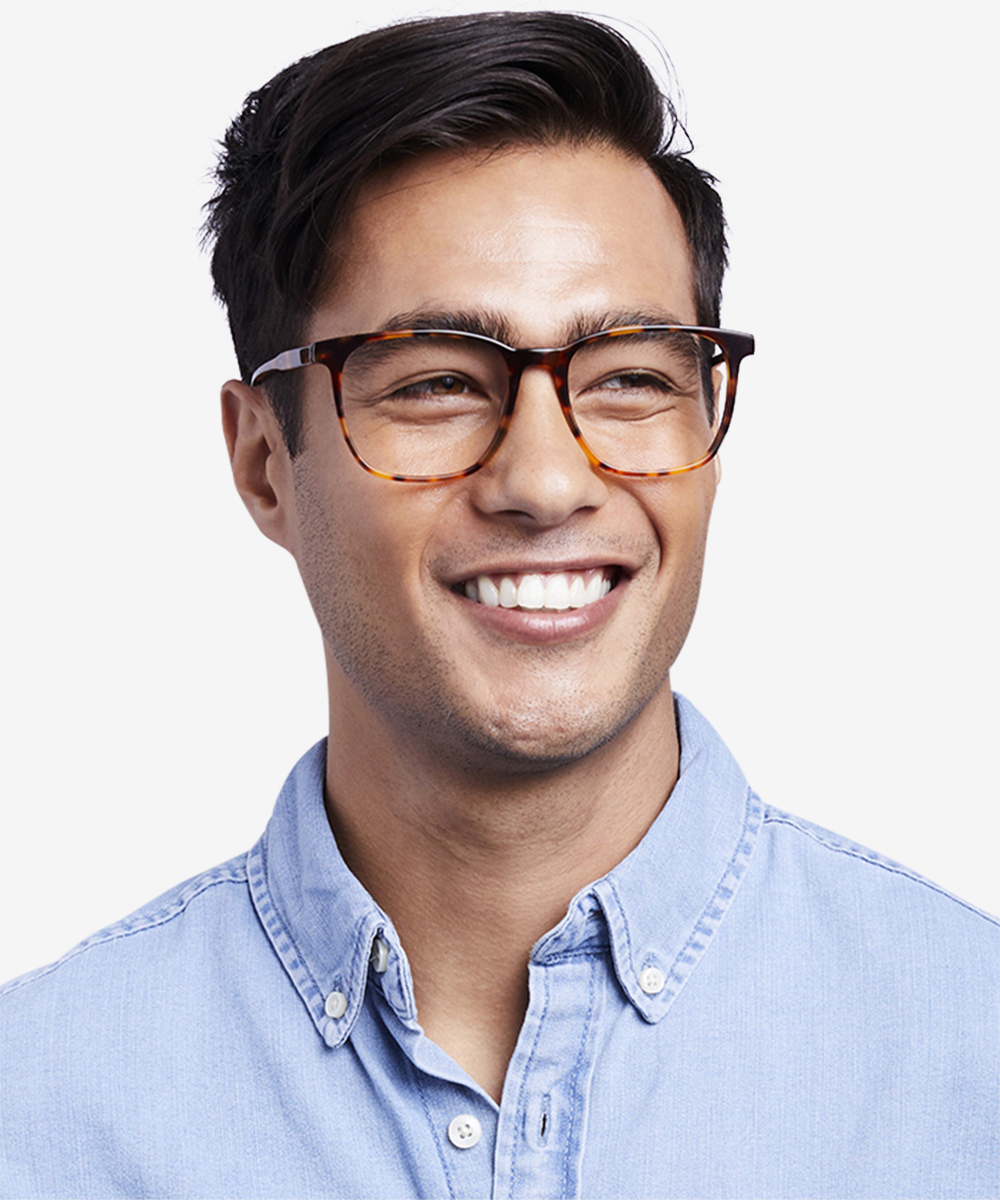 Finn Square Tortoise Glasses for Men | Eyebuydirect Canada