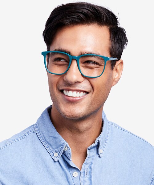 Finn Teal AcetateEyeglass Frames for Men from EyeBuyDirect