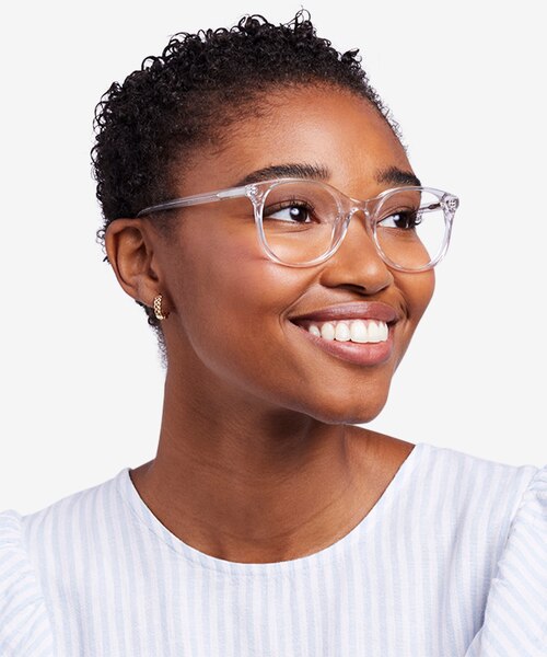 Greta Clear AcetateEyeglass Frames for Women from EyeBuyDirect