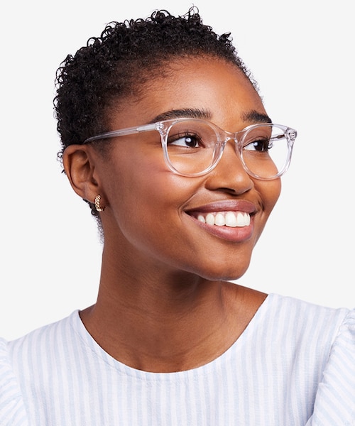 Greta Clear AcetateEyeglass Frames for Women from EyeBuyDirect