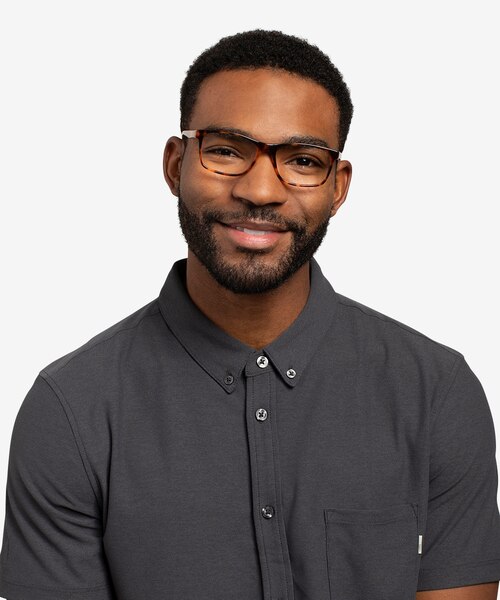 Pochi Tortoise AcetateEyeglass Frames for Men from EyeBuyDirect