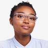 Pochi Gray AcetateEyeglass Frames for Women from EyeBuyDirect