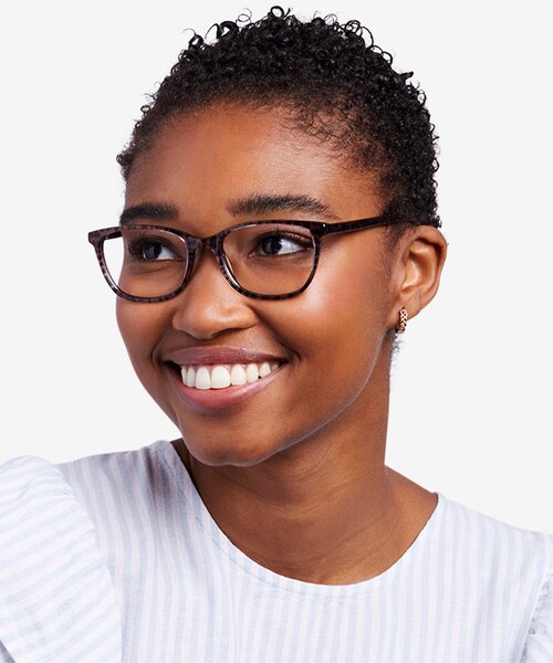 Lena Léopard AcétateMontures de lunettes de vue pour Femmes d'EyeBuyDirect