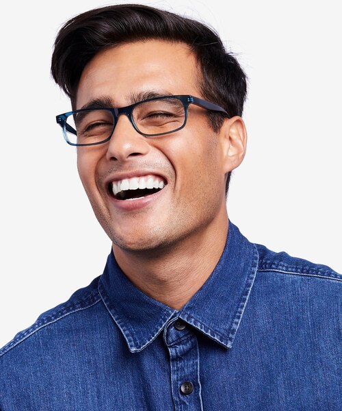 Vista Teal AcetateEyeglass Frames for Men from EyeBuyDirect