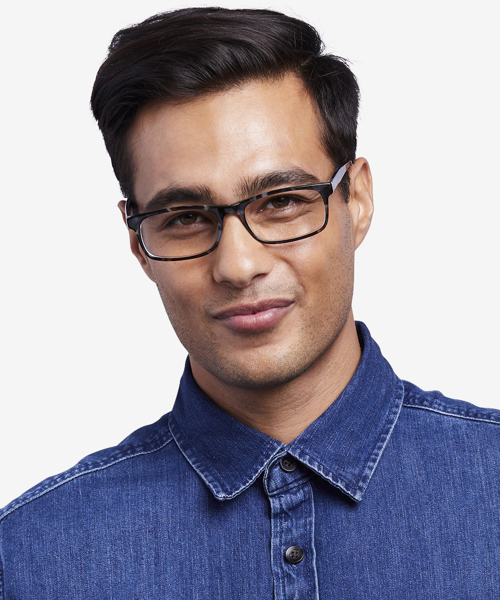 Vista Rectangle Floral Full Rim Eyeglasses | Eyebuydirect Canada