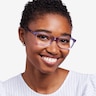 Marion Clear Purple AcetateEyeglass Frames for Women from EyeBuyDirect