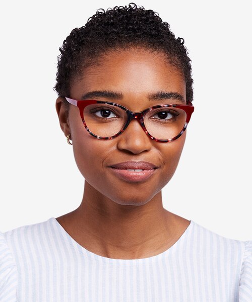 Dorset Pink Tortoise AcetateEyeglass Frames for Women from EyeBuyDirect