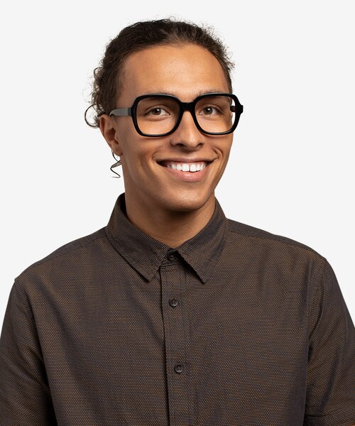 Renee Noir AcétateMontures de lunettes de vue pour Hommes d'EyeBuyDirect