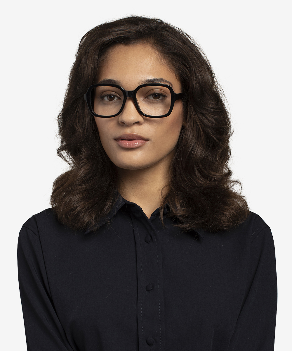 Renee Rectangle Black Full Rim Eyeglasses Eyebuydirect Canada