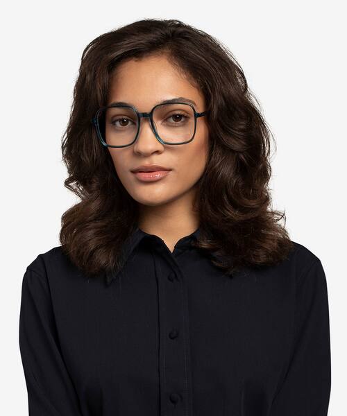 Teal Sixto -  Acetate Eyeglasses