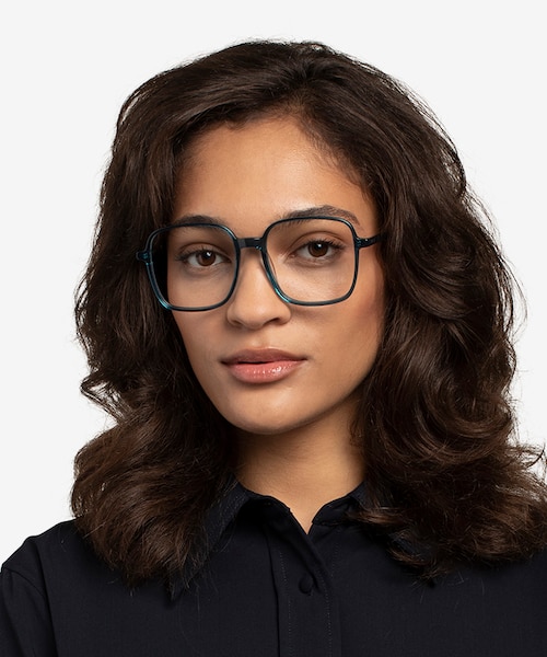 Sixto Teal AcetateEyeglass Frames for Women from EyeBuyDirect