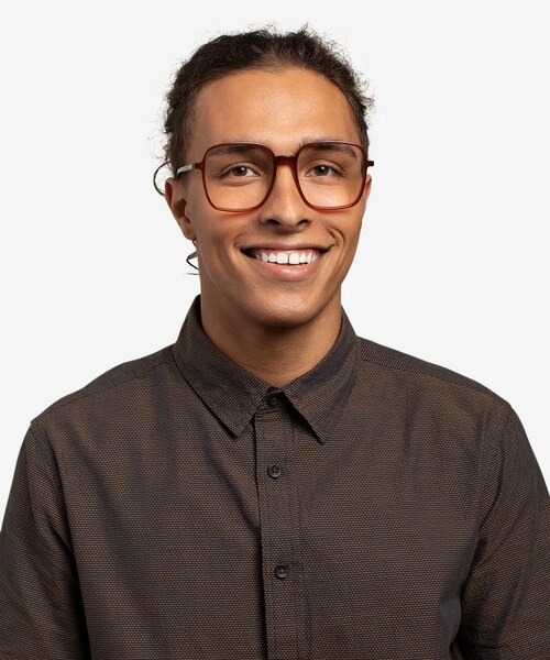 Sixto Coffee AcetateEyeglass Frames for Men from EyeBuyDirect