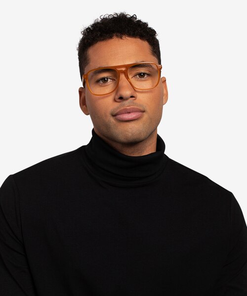 Russell Mellow Yellow AcetateEyeglass Frames for Men from EyeBuyDirect