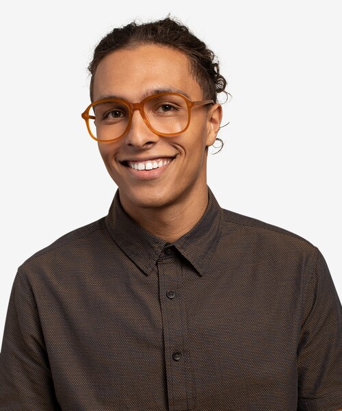 Randy Mellow Yellow AcetateEyeglass Frames for Men from EyeBuyDirect