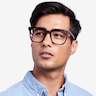 Kenneth Coffee AcetateEyeglass Frames for Men from EyeBuyDirect