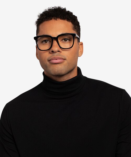 Kenneth Black AcetateEyeglass Frames for Men from EyeBuyDirect