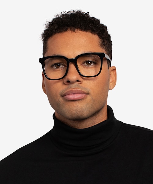 Kenneth Black AcetateEyeglass Frames for Men from EyeBuyDirect