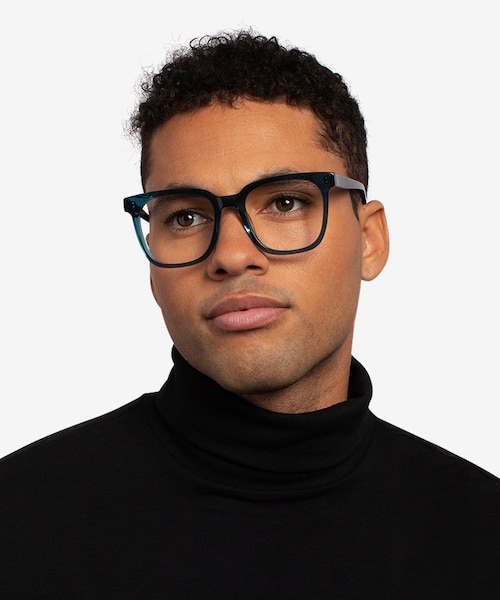 Kenneth Teal AcetateEyeglass Frames for Men from EyeBuyDirect
