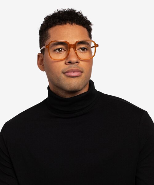 Gaston Mellow Yellow AcetateEyeglass Frames for Men from EyeBuyDirect