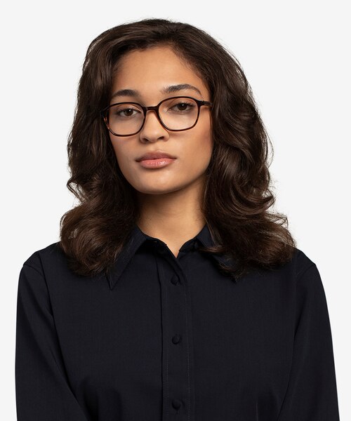 Efficient Brown Striped AcetateEyeglass Frames for Women from EyeBuyDirect