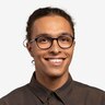 Efficient Blue Striped AcetateEyeglass Frames for Men from EyeBuyDirect