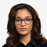 Efficient Black Striped AcetateEyeglass Frames for Women from EyeBuyDirect