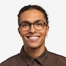 Glib Brown Striped AcétateMontures de lunettes de vue pour Hommes d'EyeBuyDirect
