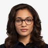 Glib Brown Striped AcétateMontures de lunettes de vue pour Femmes d'EyeBuyDirect