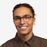 Glib Purple Striped AcetateEyeglass Frames for Men from EyeBuyDirect