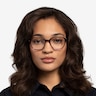Glib Purple Striped AcetateEyeglass Frames for Women from EyeBuyDirect
