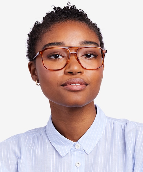 Effect Light Tortoise AcetateEyeglass Frames for Women from EyeBuyDirect