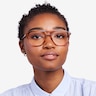 Effect Light Tortoise AcetateEyeglass Frames for Women from EyeBuyDirect