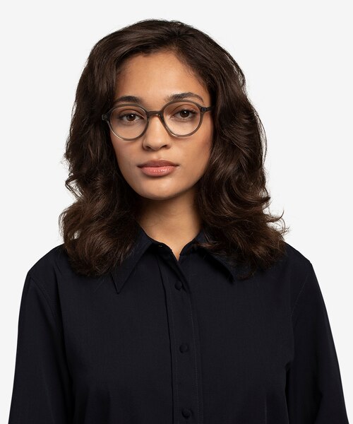Satisfy Clear Gray AcetateEyeglass Frames for Women from EyeBuyDirect