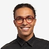 Satisfy Clear Red AcetateEyeglass Frames for Men from EyeBuyDirect