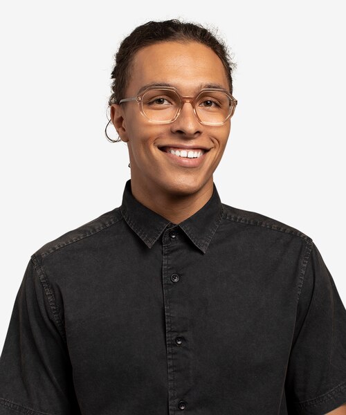 Dream Clear Brown AcétateMontures de lunettes de vue pour Hommes d'EyeBuyDirect