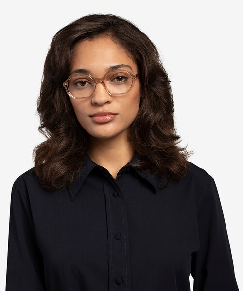 Dream Clear Brown AcétateMontures de lunettes de vue pour Femmes d'EyeBuyDirect