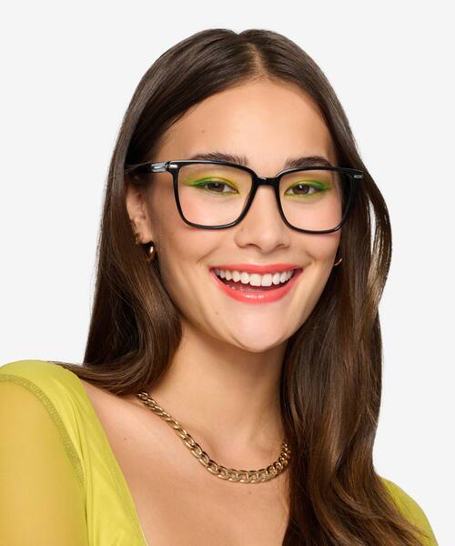 Black Canvas -  Acetate Eyeglasses