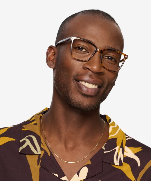 Canvas Tortoise AcetateEyeglass Frames for Men from EyeBuyDirect