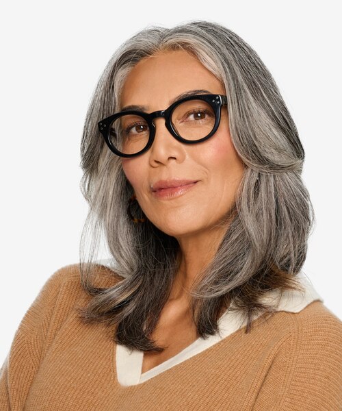 Morla Black AcetateEyeglass Frames for Women from EyeBuyDirect