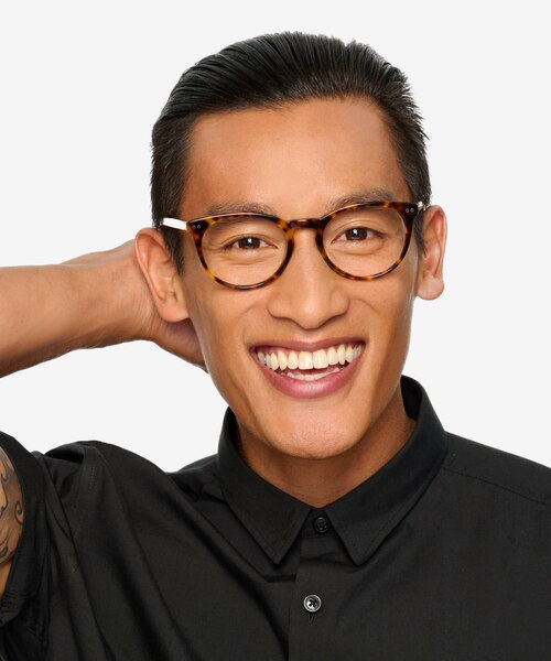 Morning Warm Tortoise AcetateEyeglass Frames for Men from EyeBuyDirect