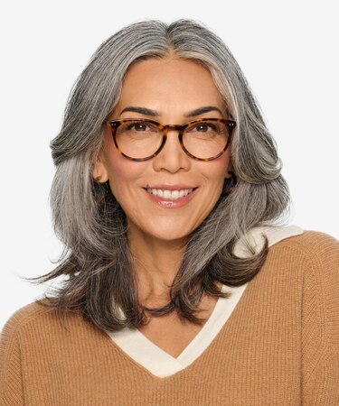 Warm Tortoise Morning -  Classic Acetate Eyeglasses
