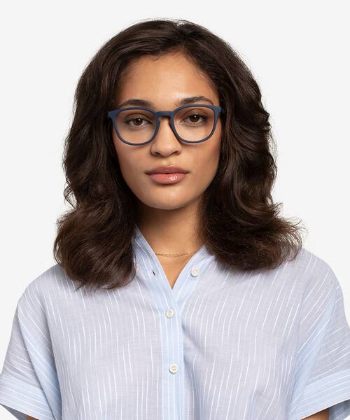 Abyssal Blue Persea -  Plastic Eyeglasses