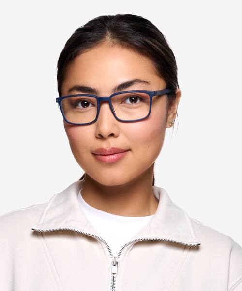 Abyssal Blue Moringa -  Plastic Eyeglasses