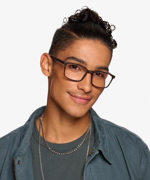 Moringa Warm Tortoise PlasticEyeglass Frames for Men from EyeBuyDirect