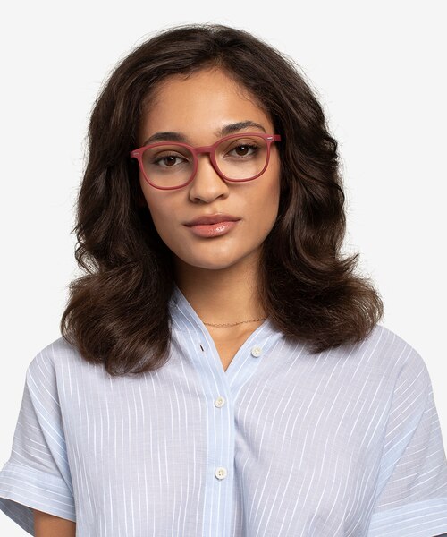 Aloe Crimson Eco-friendlyEyeglass Frames for Women from EyeBuyDirect