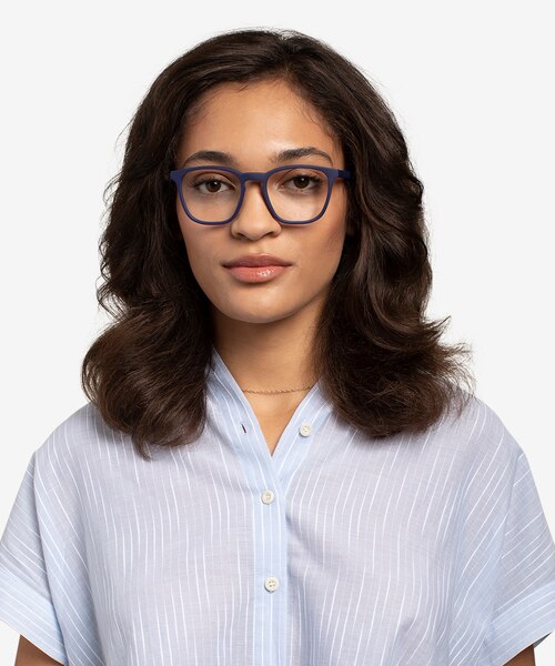 Eucalyptus Abyssal Blue PlastiqueMontures de lunettes de vue pour Femmes d'EyeBuyDirect