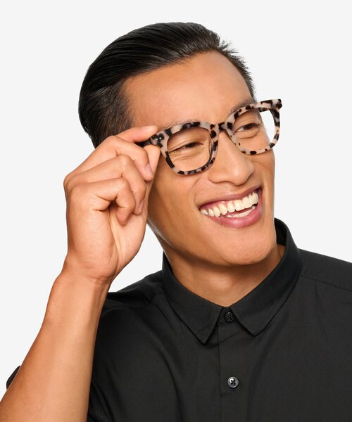Romy Écaille ivoire AcétateMontures de lunettes de vue pour Hommes d'EyeBuyDirect