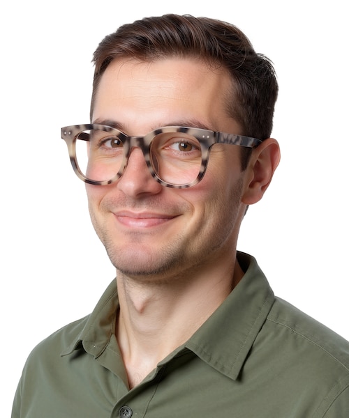 Romy Ivory Tortoise AcetateEyeglass Frames for Men from EyeBuyDirect