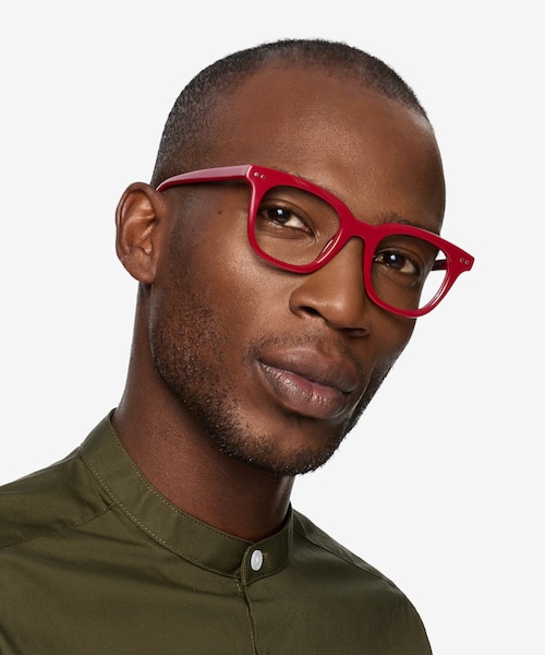 Romy Burgundy AcetateEyeglass Frames for Men from EyeBuyDirect