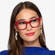 Romy Burgundy AcetateEyeglass Frames for Women from EyeBuyDirect